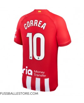 Günstige Atletico Madrid Angel Correa #10 Heimtrikot 2023-24 Kurzarm